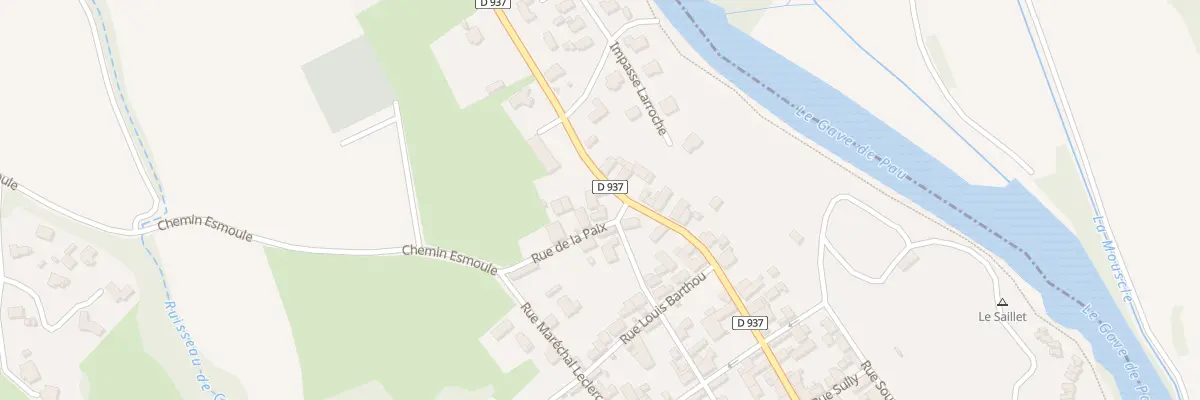 Plan du 3 Av du Bearn à Lestelle-Bétharram