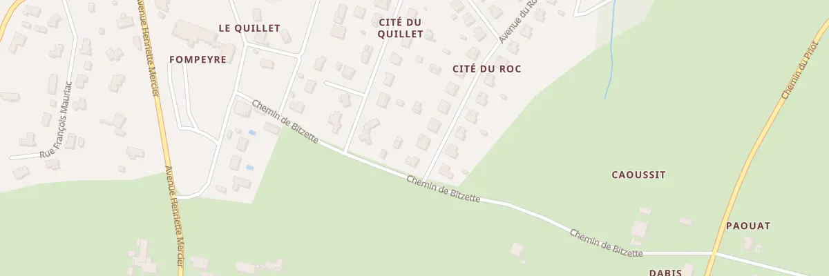 Plan du 3 Av du Roc à Bazas