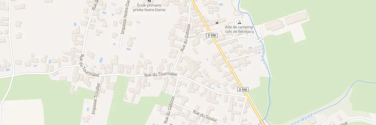 Plan du 9 Rue du Gabizos à Bénéjacq