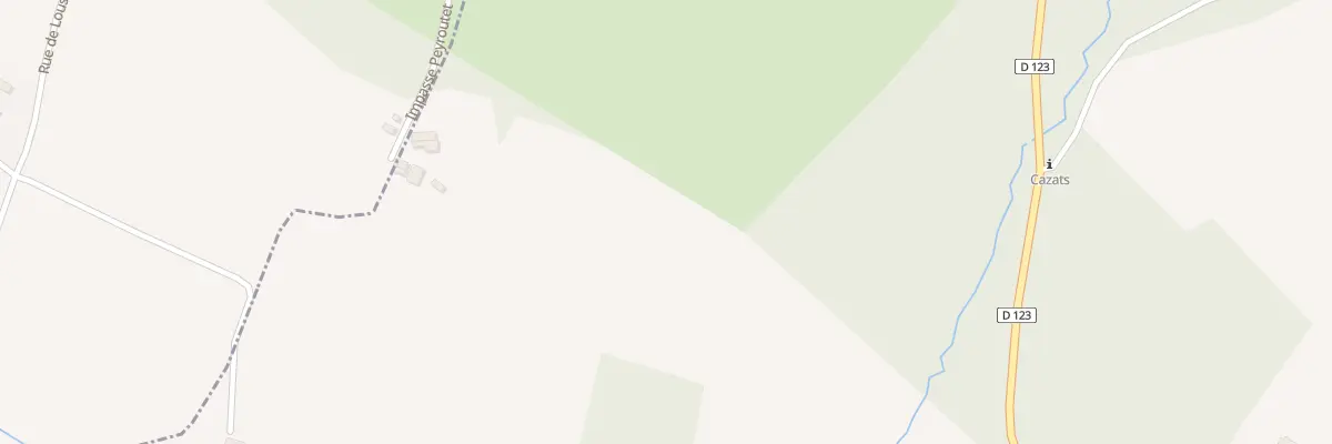 Plan du 30 Peyroutet à Cazats