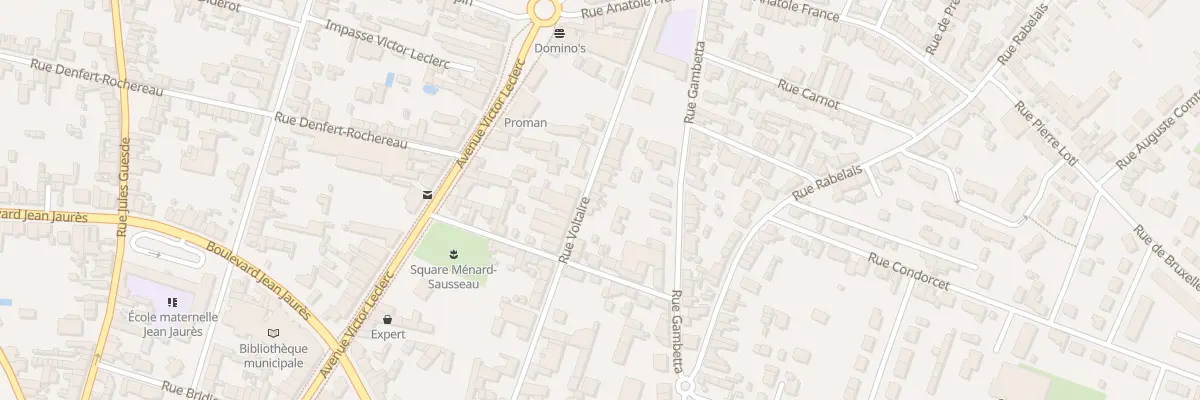 Plan du 56 Rue Voltaire à Thouars