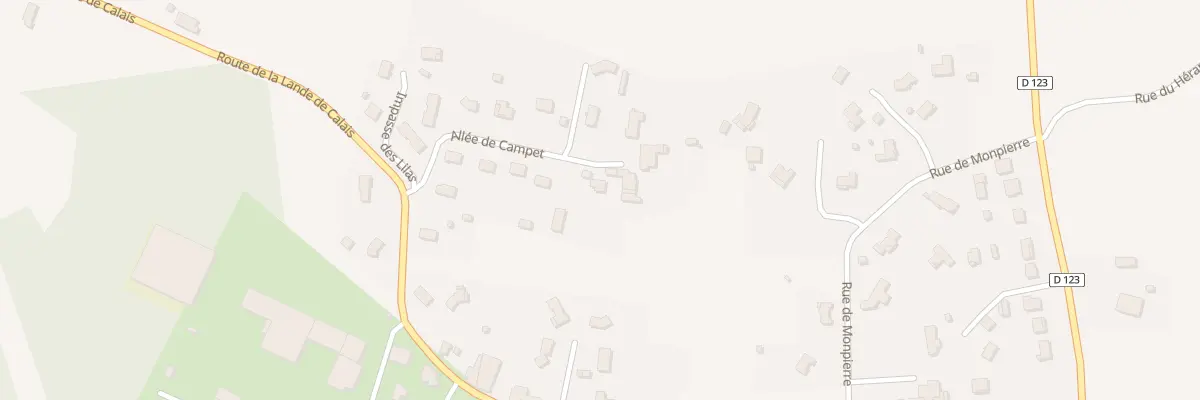 Plan du 50 Campet à Cazats