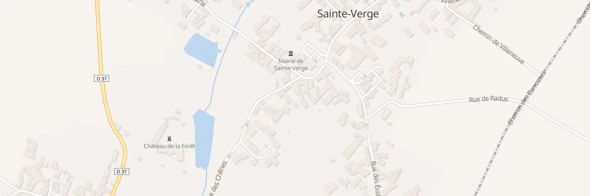 Plan du 1 Rue des Chênes à Sainte-Verge