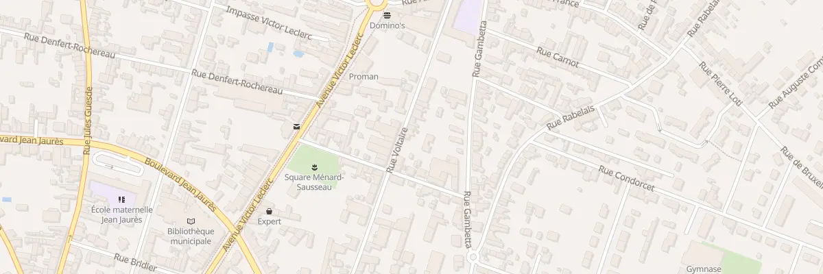 Plan du 54 Rue Voltaire à Thouars