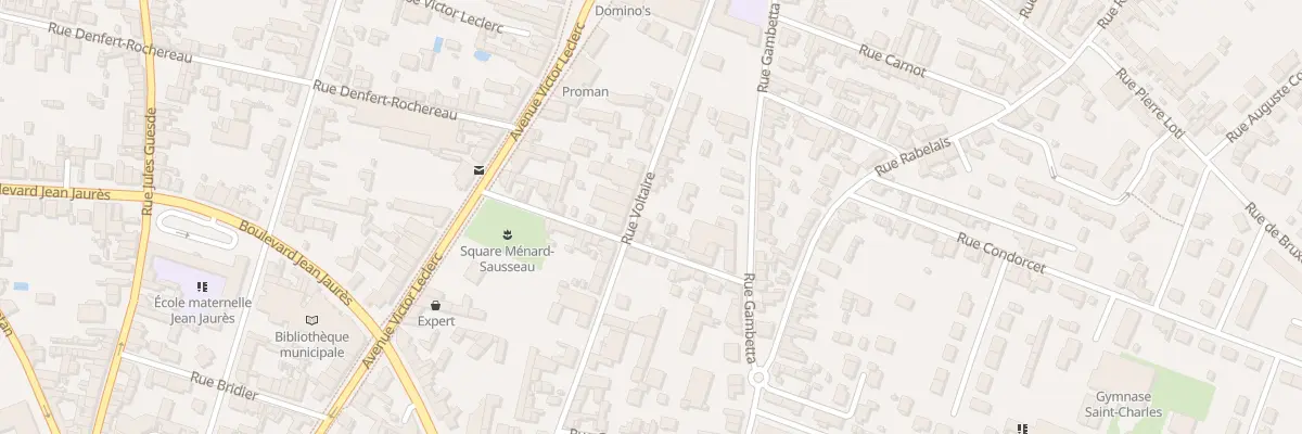 Plan du 50 Rue Voltaire à Thouars