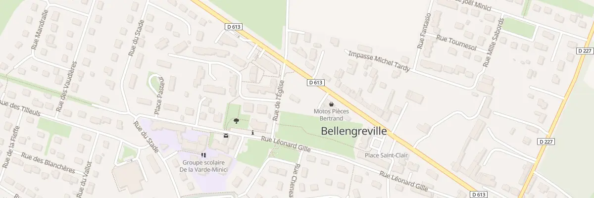 Plan du 9 Imp de la Sente à l’Abbé à Bellengreville