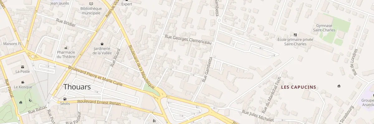 Plan du 11 Rue Gambetta à Thouars
