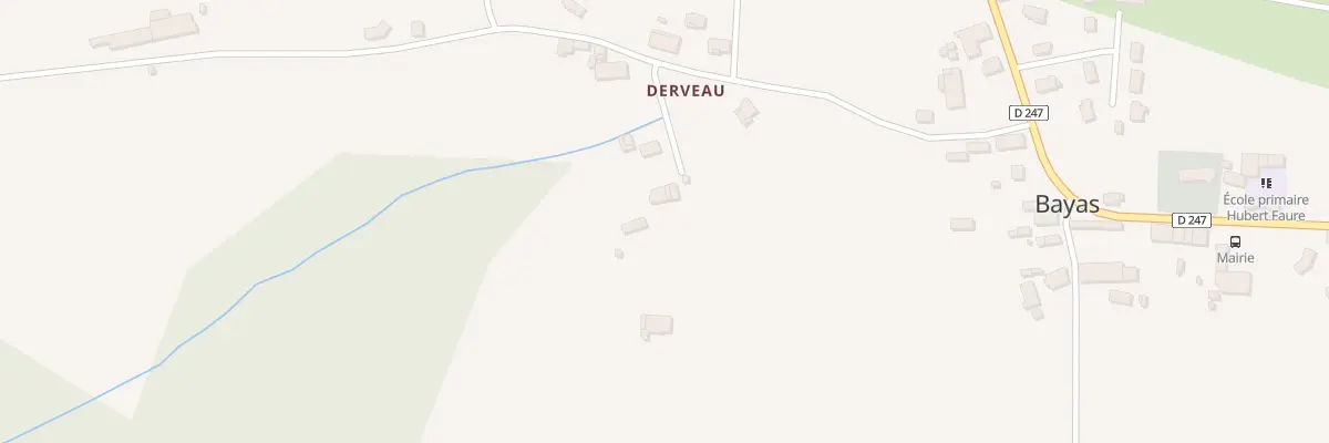 Plan du 98 Derveau à Bayas