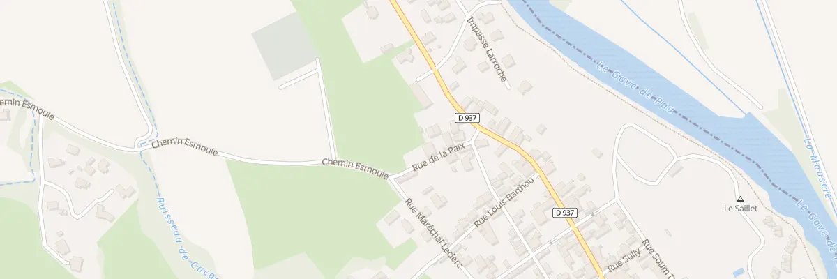 Plan du 6 Rue de la Paix à Pau
