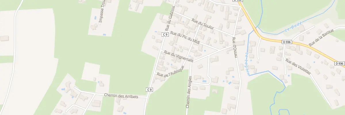 Plan du 2 Rue du Vignemale à Bénéjacq