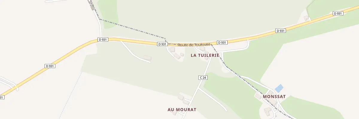 Plan du 42 Rte de Toulouse à Barcelonne-du-Gers
