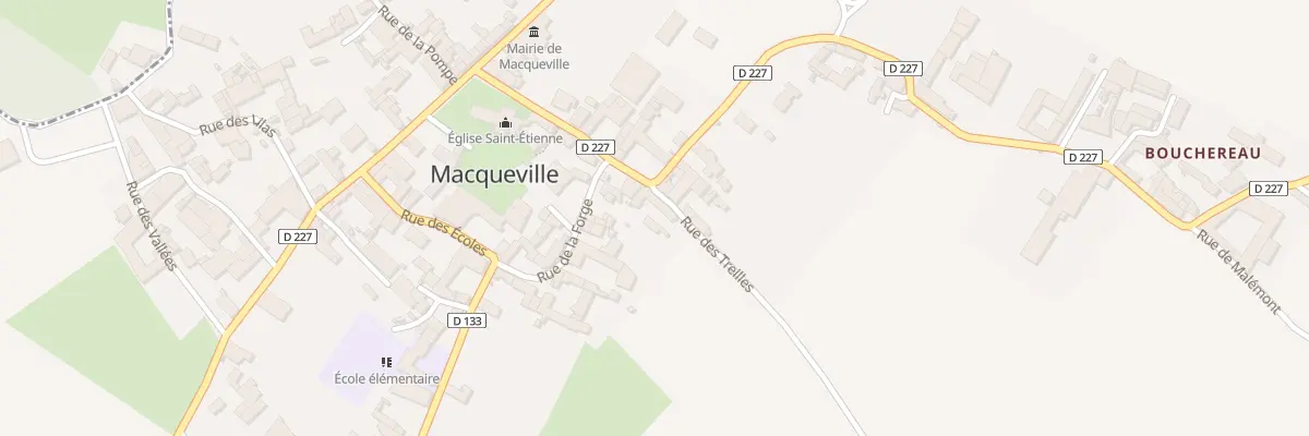 Plan du 2 Rue des Treilles à Macqueville
