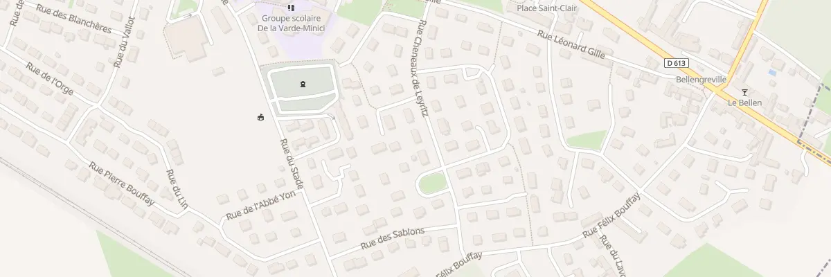 Plan du 12 Rue Cheneaux de Leyritz à Bellengreville
