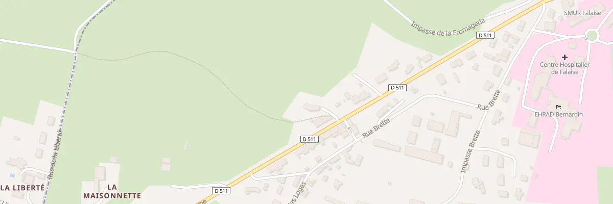 Plan du 9004 Rte de Bretagne à Falaise