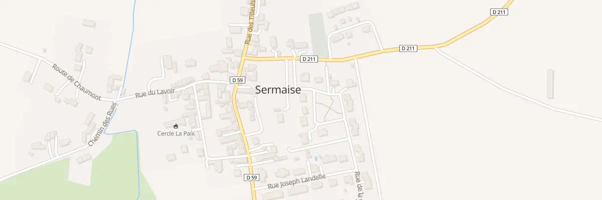 Plan du 2 Rue des Épinettes à Sermaise
