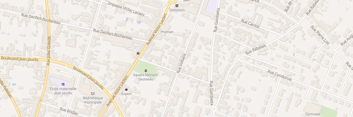 Plan du 51 Rue Voltaire à Thouars
