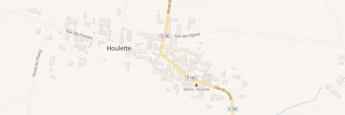 Plan du 3 Rte du Lavoir à Houlette