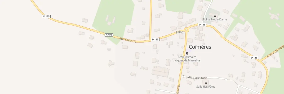Plan du 174 Rue Claverie à Coimères