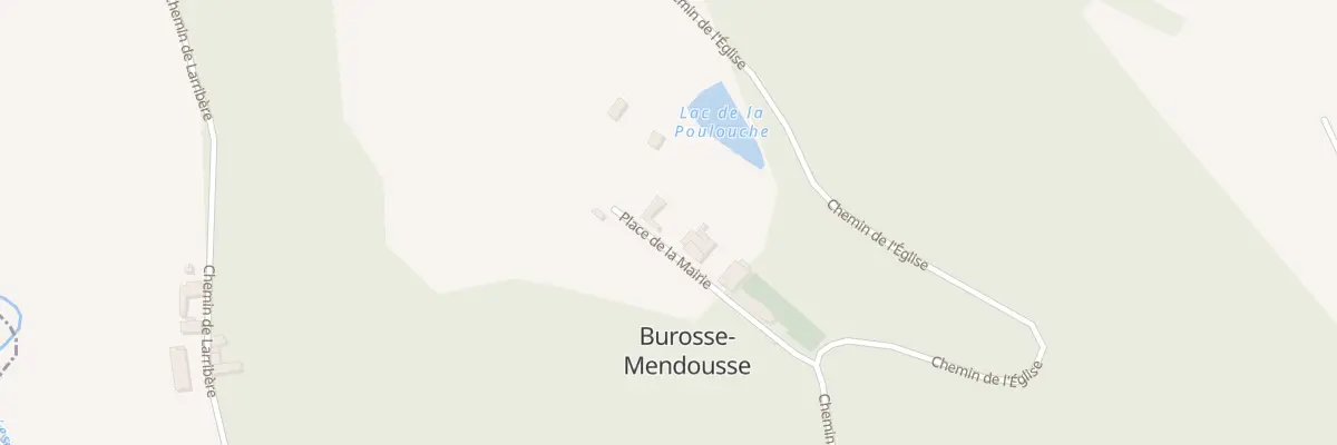 Plan du 2 Pl de la Mairie à Burosse-Mendousse