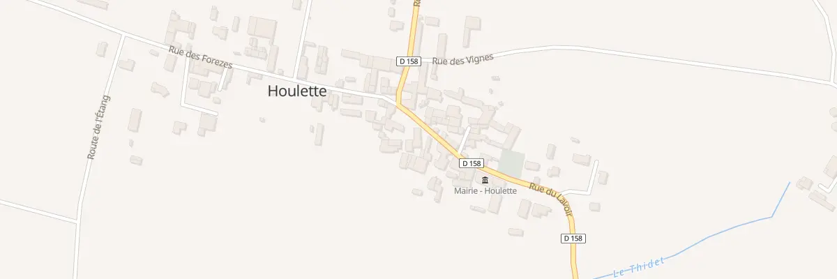 Plan du 4 Rte du Lavoir à Houlette