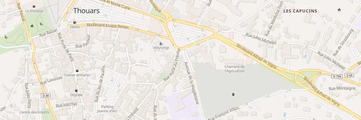 Plan du 70 Rue Porte au Prévost à Thouars