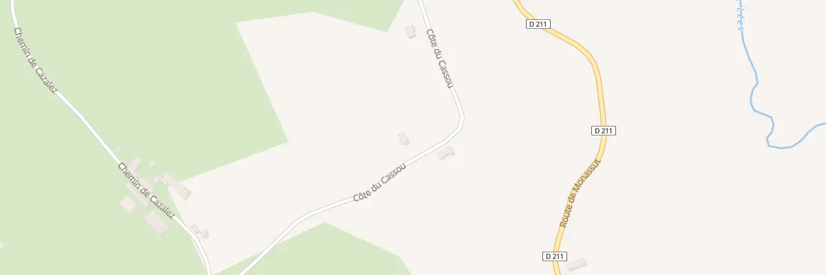 Plan du 6 Cote du Cassou à Lannecaube