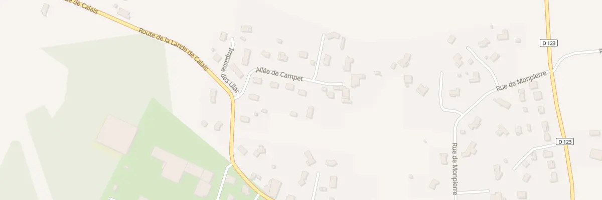 Plan du 16 Campet à Cazats