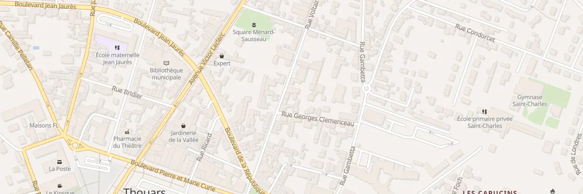 Plan du 32 Rue Voltaire à Thouars