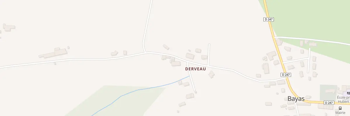 Plan du 99 Derveau à Bayas