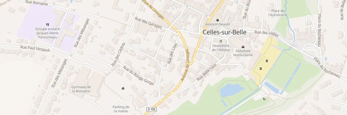 Plan du 1 Rue des Lilas à Celles-sur-Belle