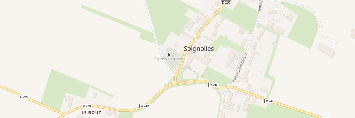Plan du 5023 Le Bourg à Soignolles