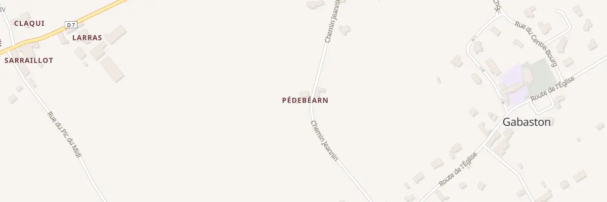 Plan du 5 Che Jeannin à Gabaston