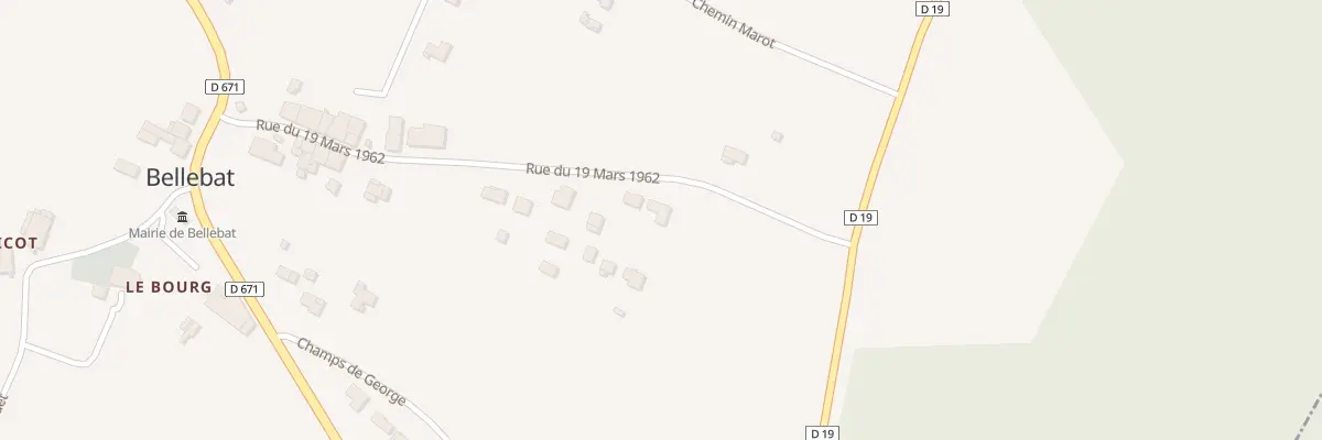 Plan du 27 Rue du 19 Mars 1962 à Bellebat