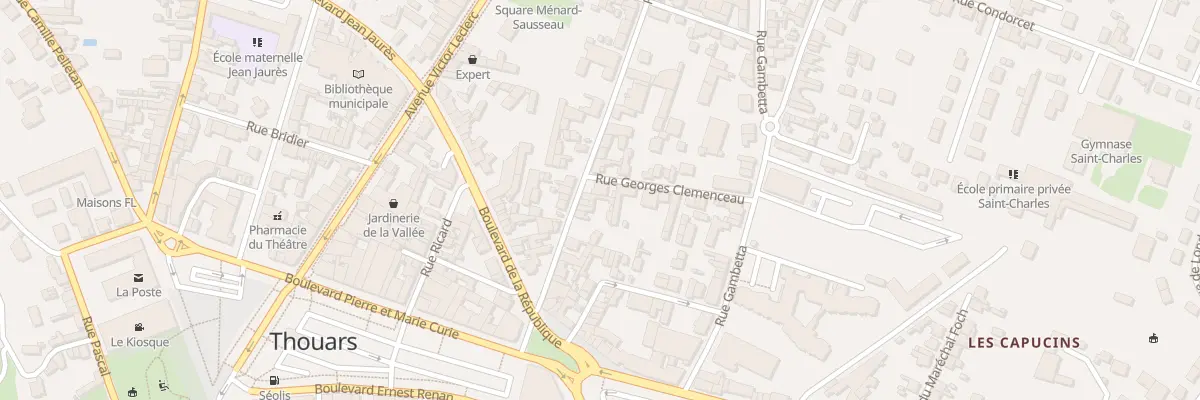 Plan du 24 Rue Voltaire à Thouars