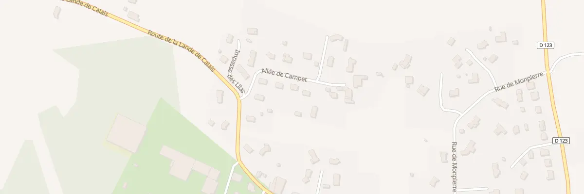 Plan du 15 Campet à Cazats