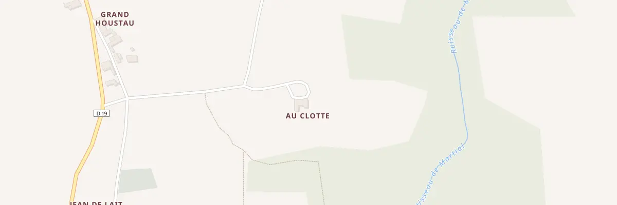 Plan du 1 Au Clotte à Saint-Germain-de-Grave
