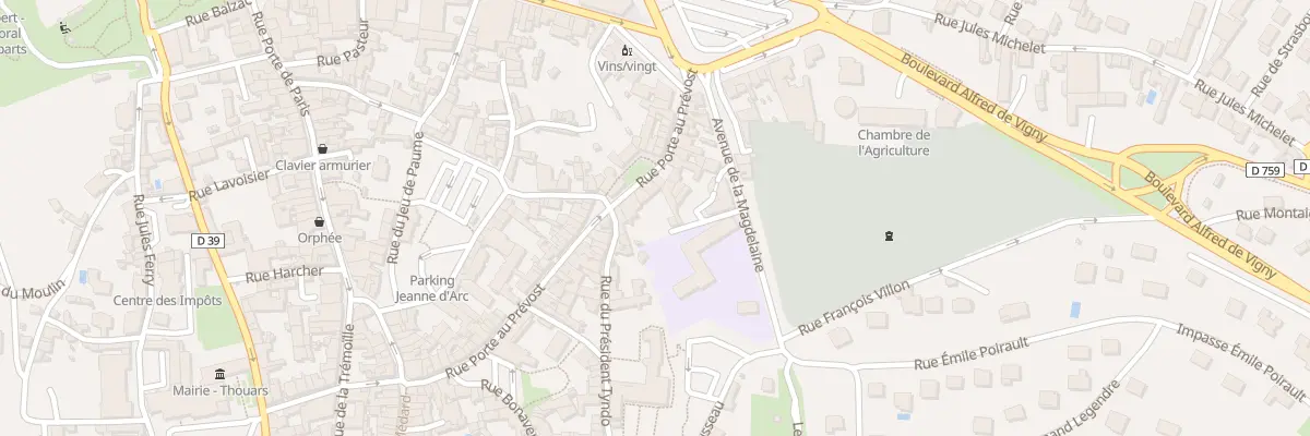 Plan du 52 Rue Porte au Prévost à Thouars