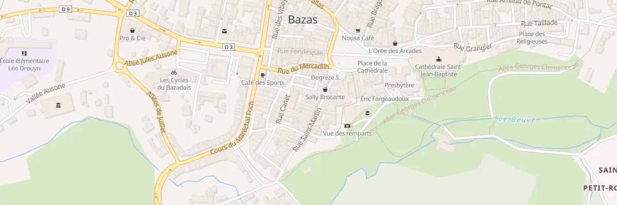 Plan du 17 Rue Saint-Martin à Bazas