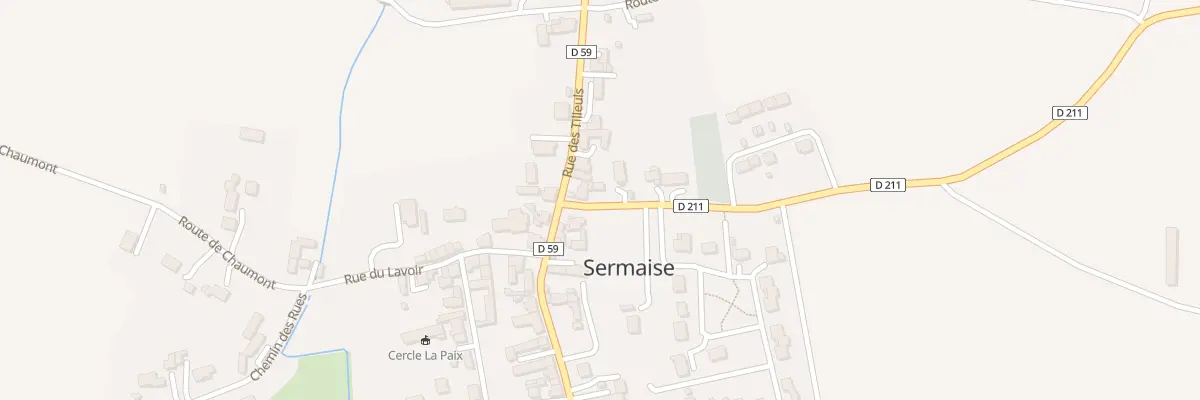 Plan du 1 Rue des Pensées à Sermaise