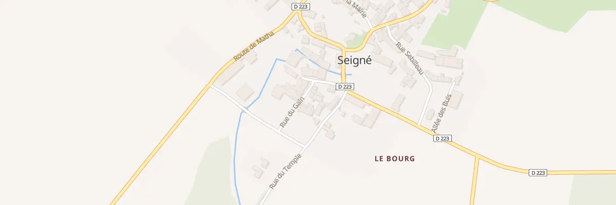 Plan du 11A Rue du Gain à Seigné