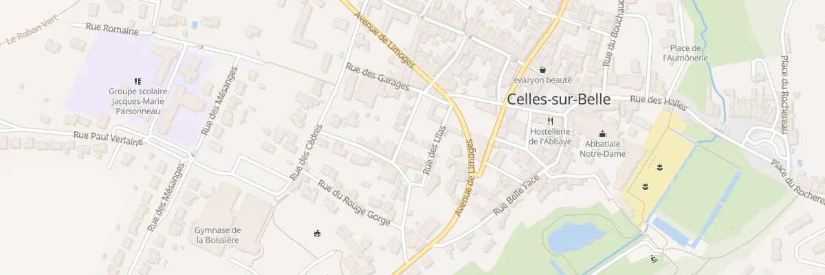 Plan du 1 Rue de la Treille à Celles-sur-Belle