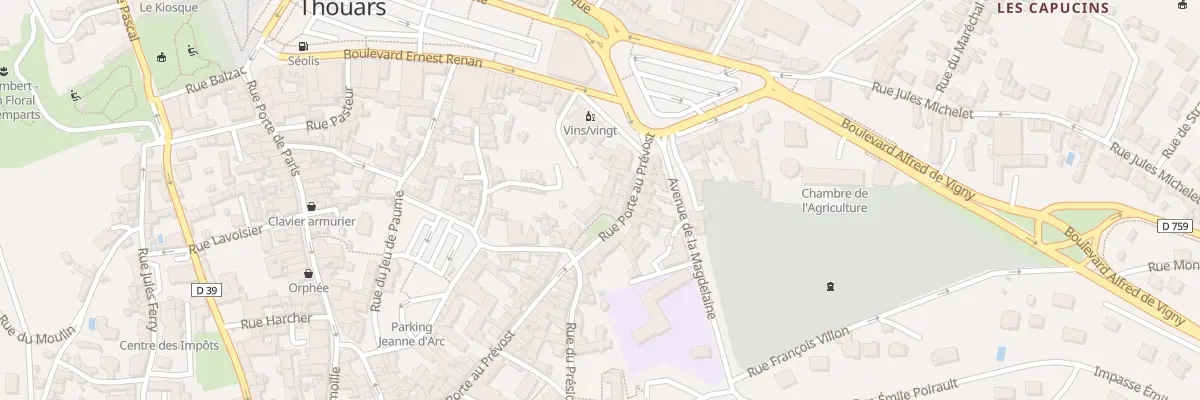Plan du 71 Rue Porte au Prévost à Thouars