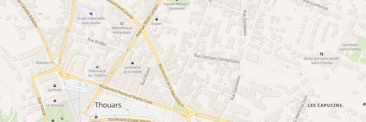 Plan du 11 Rue Voltaire à Thouars