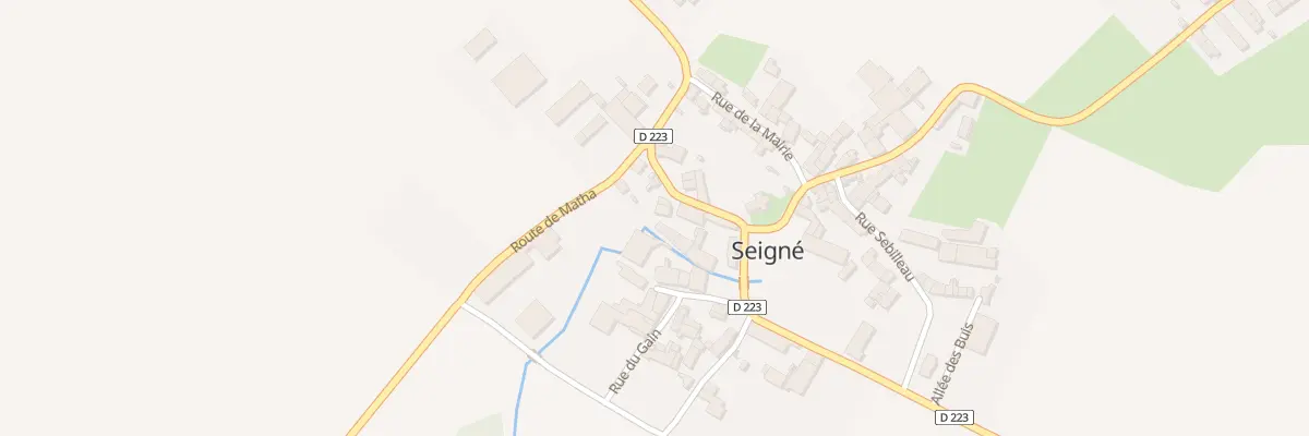 Plan du 3 Rte de Nere à Seigné