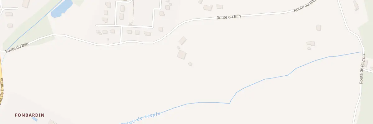 Plan du 440 Rte du Bilh à Cudos