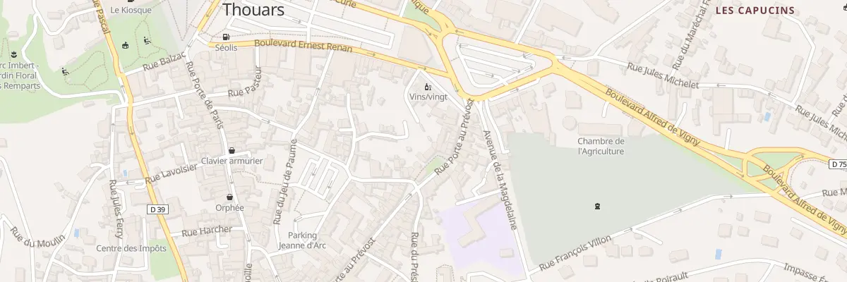 Plan du 69 Rue Porte au Prévost à Thouars