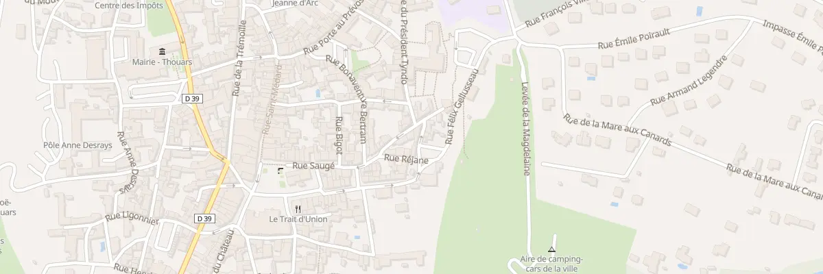 Plan du 6 Rue du Prince de Galles à Thouars