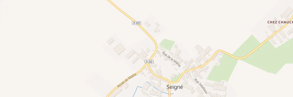 Plan du 11 Rte de Nere à Seigné