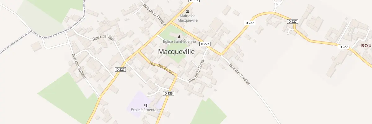 Plan du 11 Rue des Écoles à Macqueville