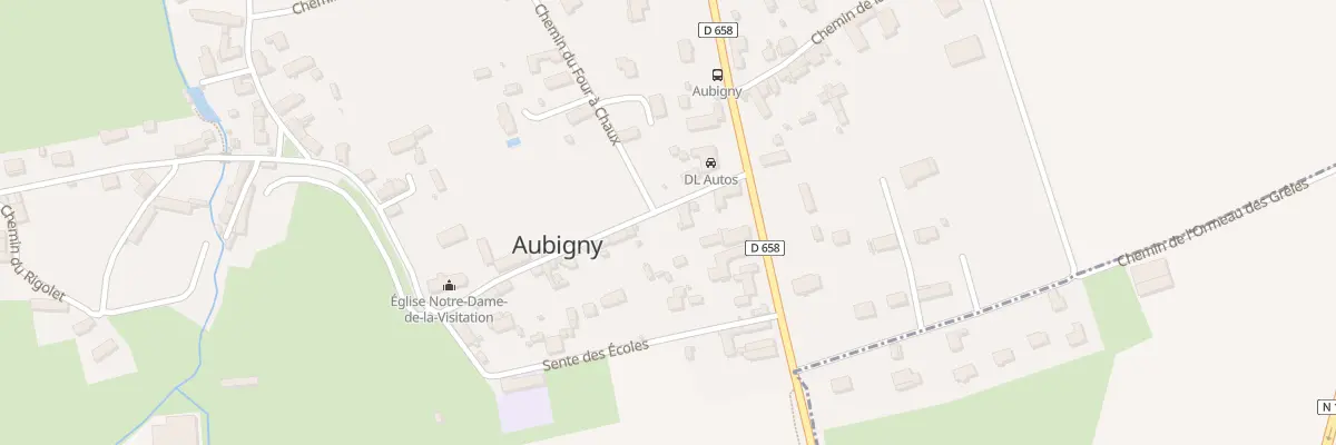 Plan du 4 Rue de l’Église à Aubigny